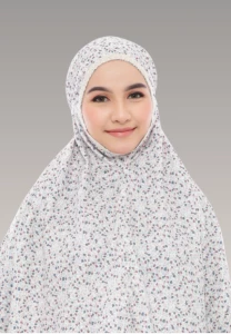 Telekung Petal Lush Collection - Berry