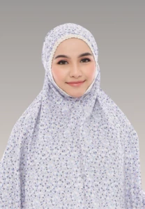 Telekung Petal Lush Collection - Lilac