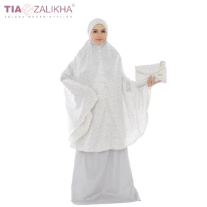 Telekung Aurora Bloom Collection - Lily Mist