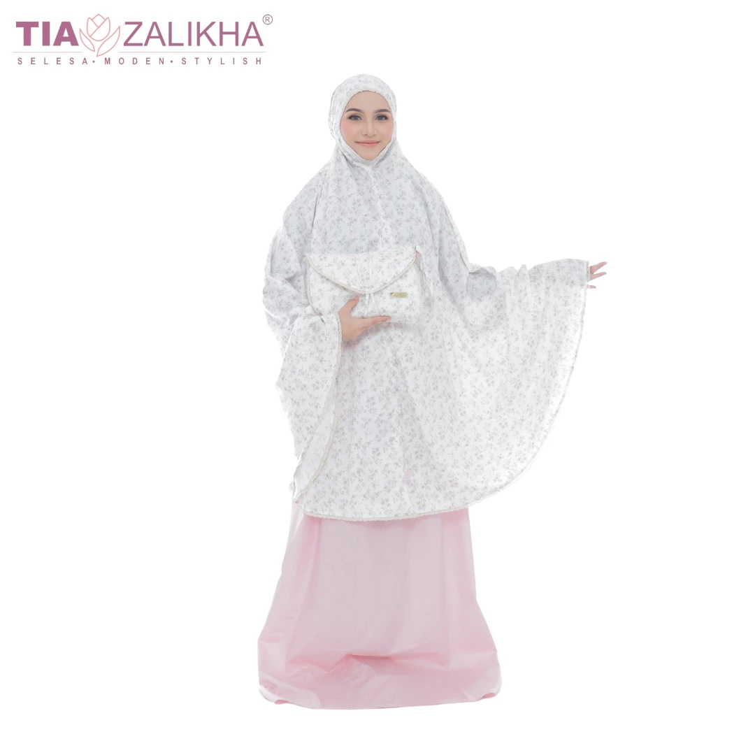 Telekung Petrea Collection - White