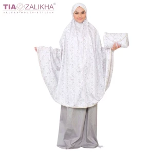 Telekung Dahlia Collection - grey