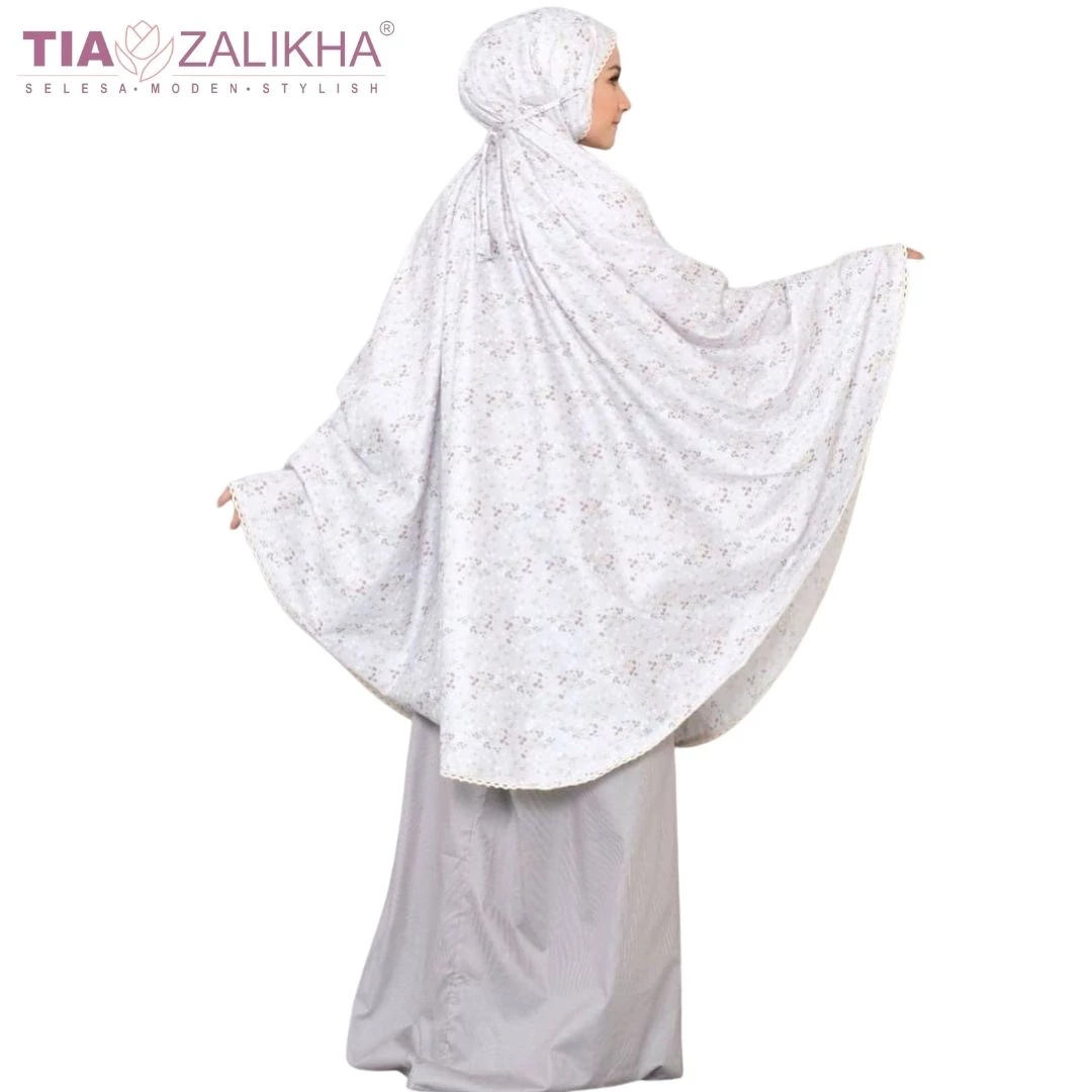 Telekung Dahlia Collection - grey