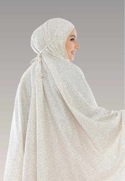 Telekung Aurora Bloom Collection - Rosy