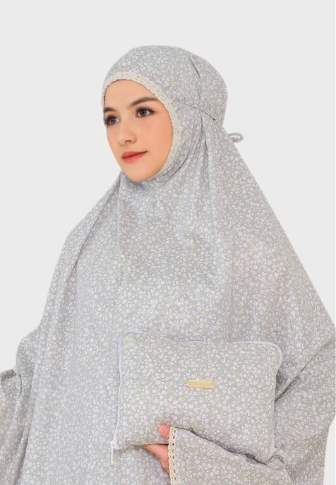 Telekung Seroja Collection - Grey