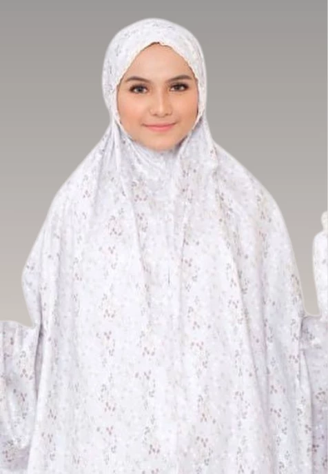 Telekung Dahlia Collection - grey