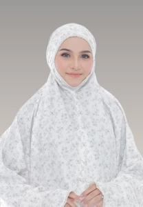 Telekung Petrea Collection - White