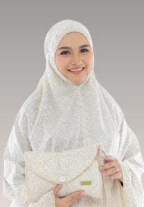 Telekung Aurora Bloom Collection - Rosy